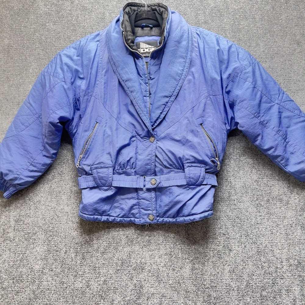 Vintage EDGE Blue Cropped Puffer Jacket‎